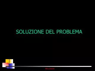 soluzione del problema