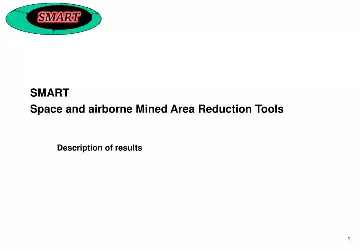 smart space and airborne mined area reduction tools