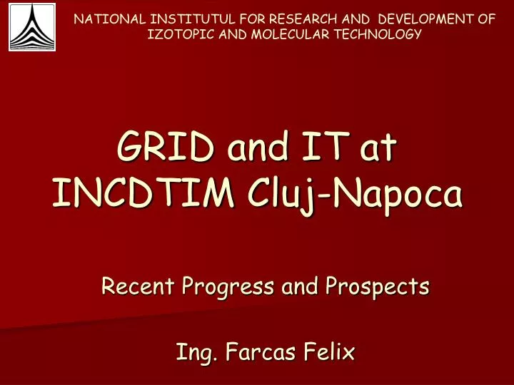 grid and it at incdtim cluj napoca