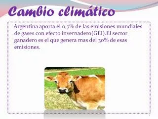 cambio clim tico