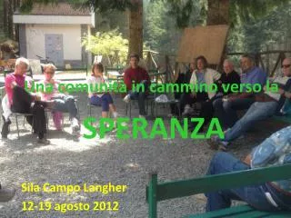 una comunit in cammino verso la