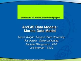 ArcGIS Data Models: Marine Data Model