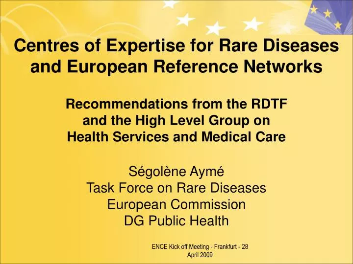 s gol ne aym task force on rare diseases european commission dg public health