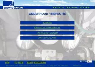 onderhoud inspectie