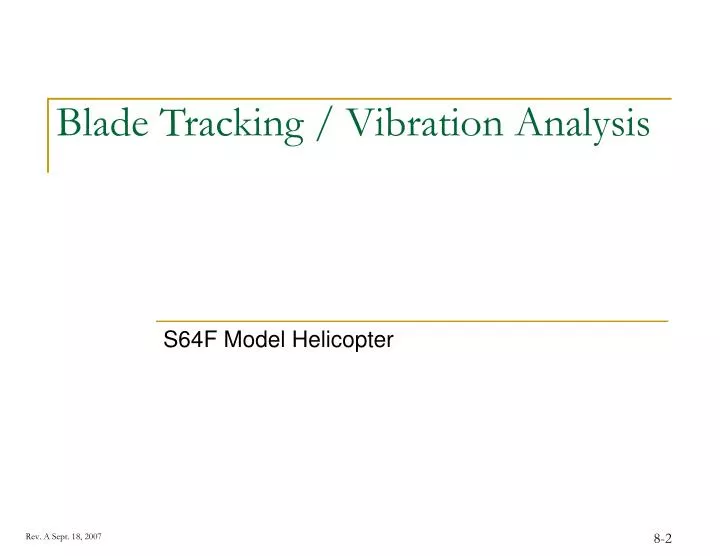blade tracking vibration analysis