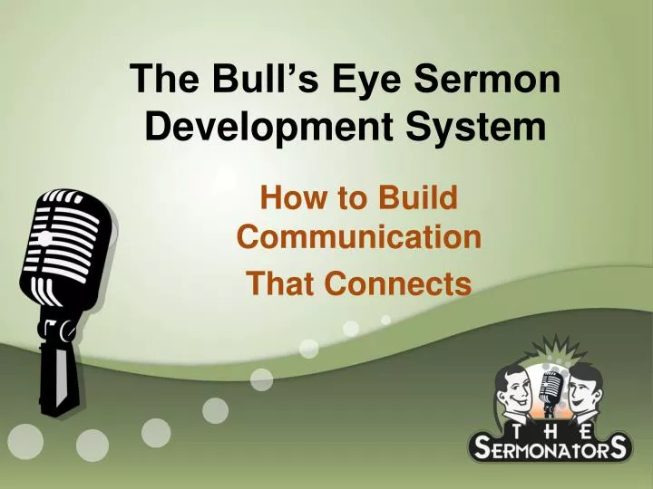 the bull s eye sermon development system