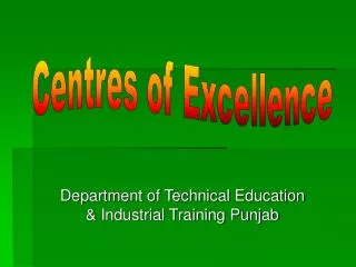 Department of Technical Education &amp; Industrial Training Punjab