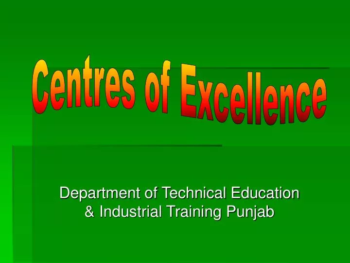 department of technical education industrial training punjab