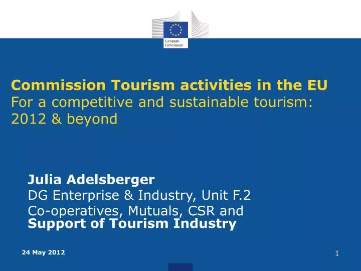 commission tourism activities in the eu for a competitive and sustainable tourism 2012 beyond