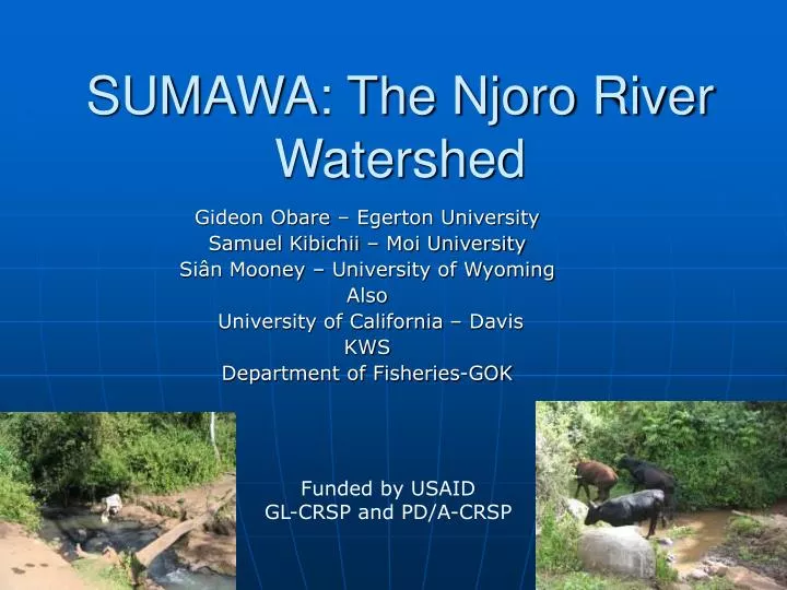 sumawa the njoro river watershed