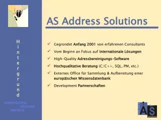as address solutions