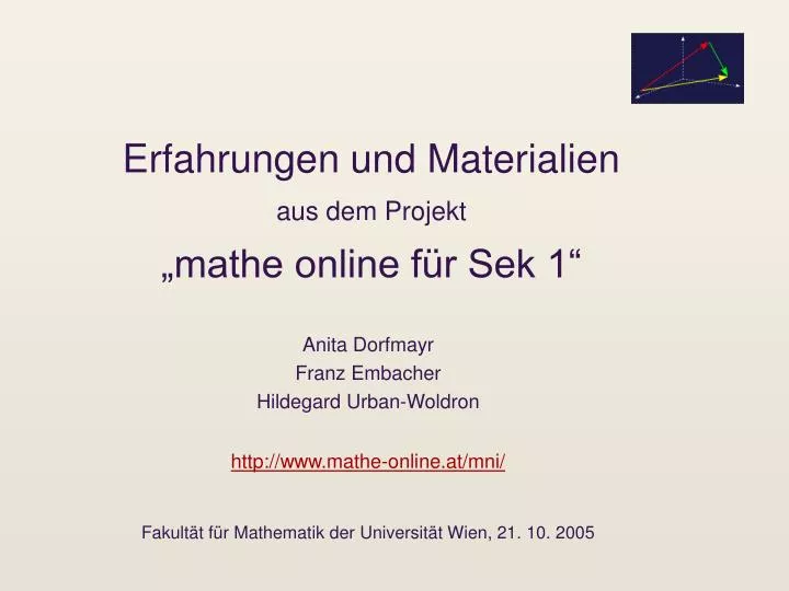 erfahrungen und materialien aus dem projekt mathe online f r sek 1