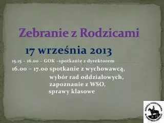 zebranie z rodzicami