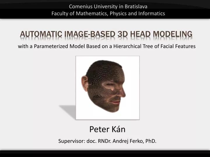 automatic image based 3d head modeling