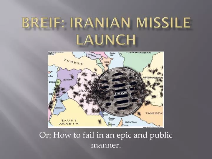 breif iranian missile launch