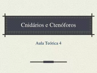 cnid rios e cten foros
