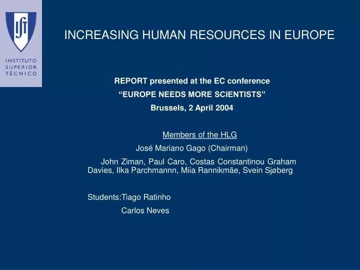 increasing human resources in europe