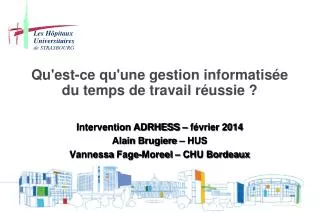qu est ce qu une gestion informatis e du temps de travail r ussie