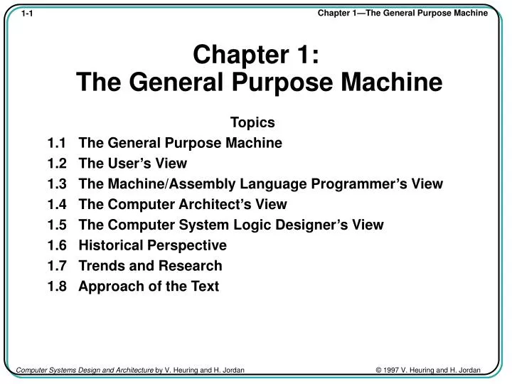 chapter 1 the general purpose machine
