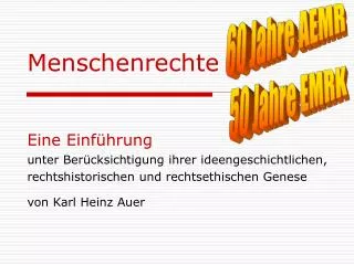 menschenrechte