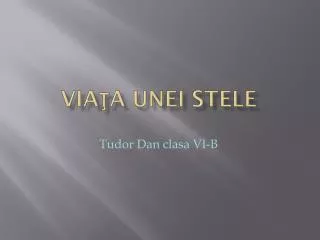 via a unei stele