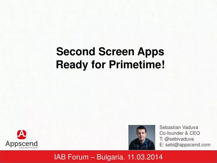 second screen apps ready for primetime