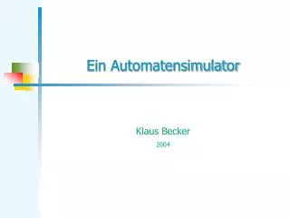 ein automatensimulator