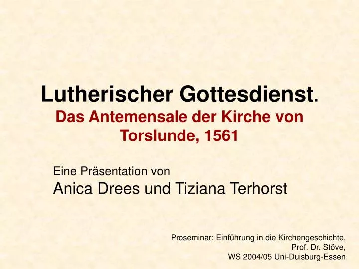 lutherischer gottesdienst das antemensale der kirche von torslunde 1561