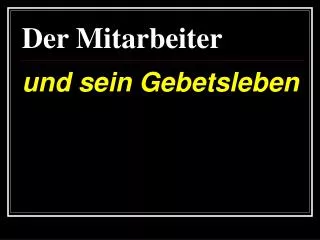 der mitarbeiter
