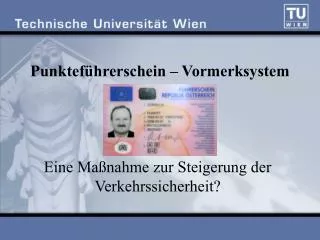 punktef hrerschein vormerksystem
