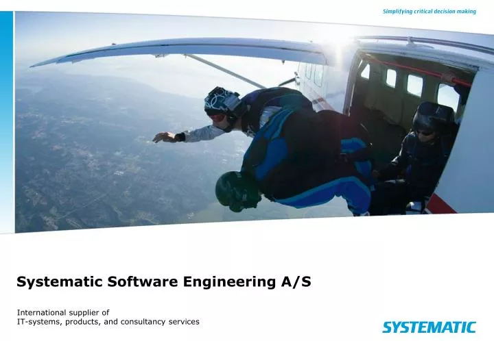 systematic software engineering a s
