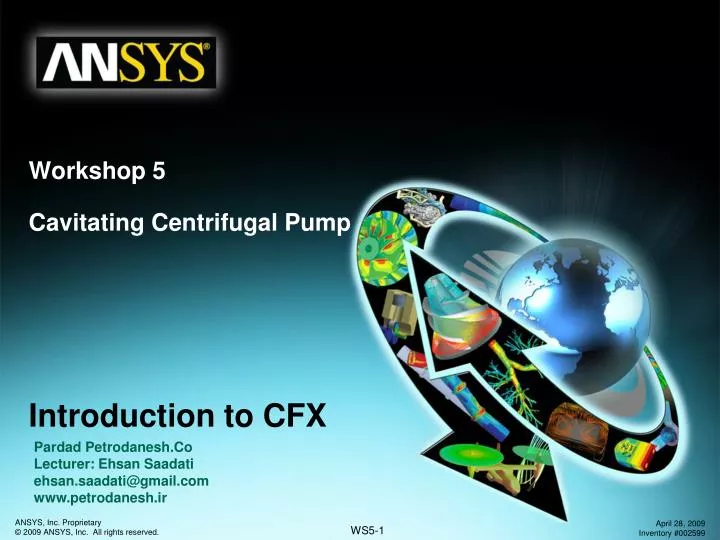 workshop 5 cavitating centrifugal pump