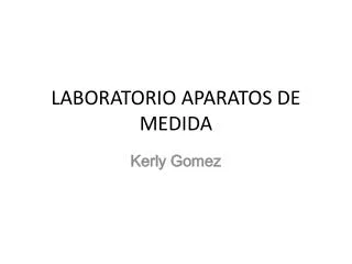 laboratorio aparatos de medida