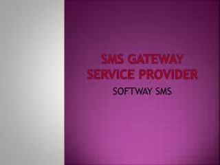 SMS gateway service provider in chennai