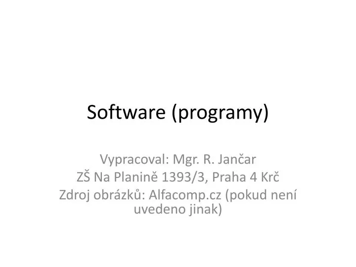 software programy