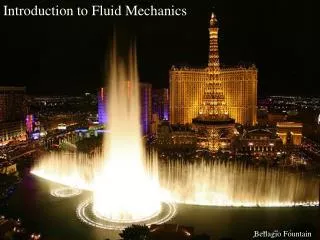 Introduction to Fluid Mechanics