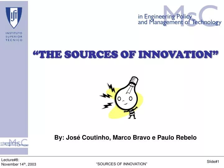 the sources of innovation