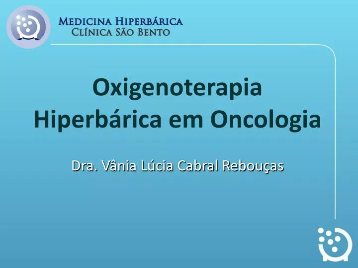oxigenoterapia hiperb rica em oncologia