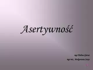asertywno