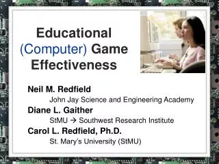 Educational (Computer) Game Effectiveness