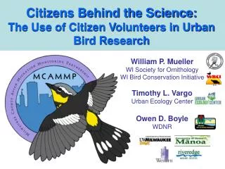 Citizens Behind the Science: The Use of Citizen Volunteers in Urban Bird Research
