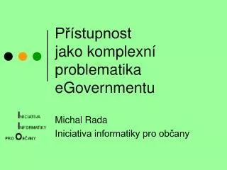 p stupnost jako komplexn problematika egovernmentu