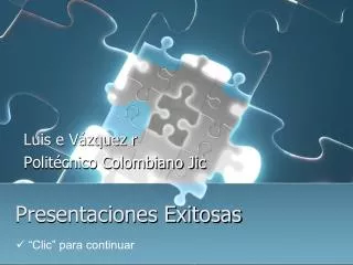 presentaciones exitosas