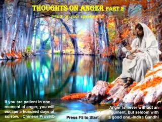 Thoughts on Anger Part 2