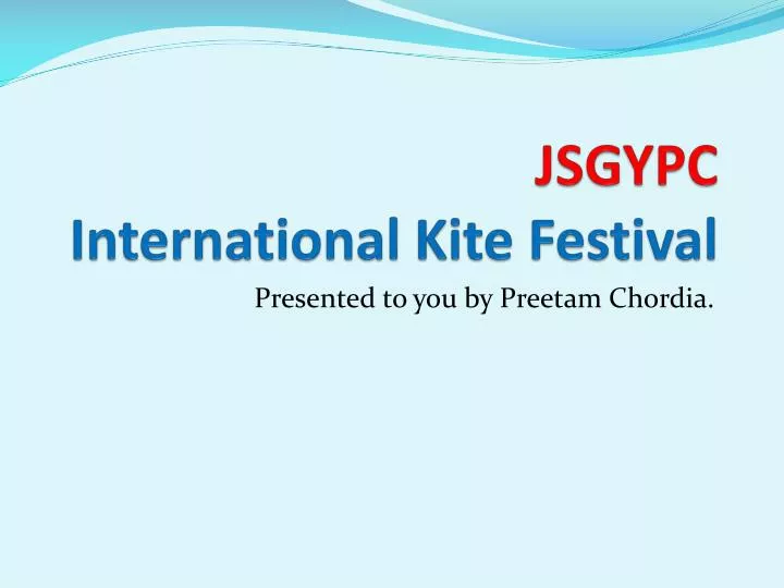 jsgypc international kite festival