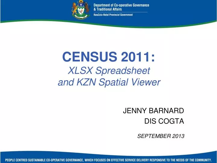 census 2011 xlsx spreadsheet and kzn spatial viewer