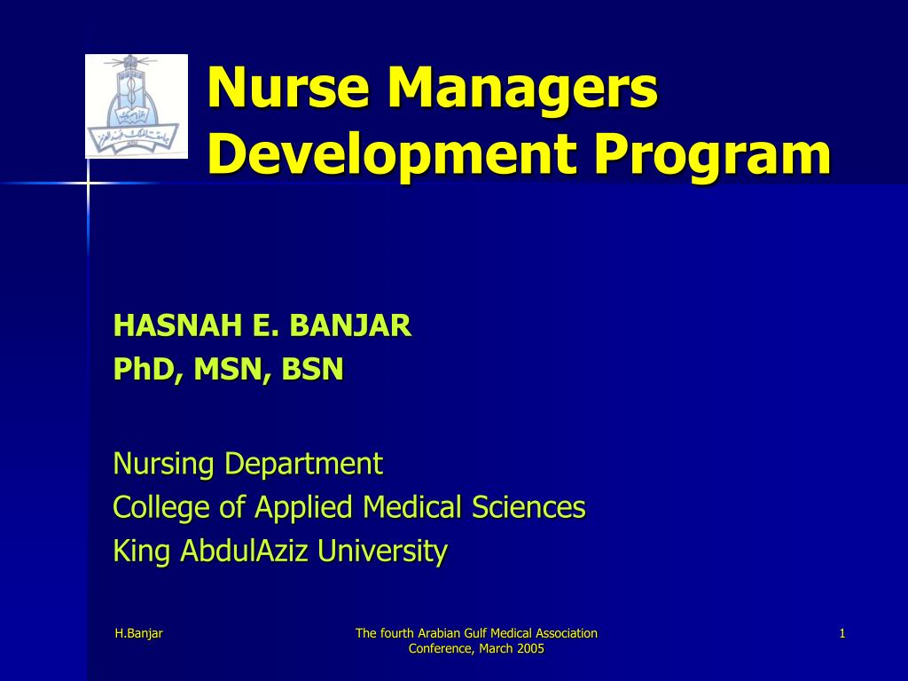 Nurse Developement Program PPT - Nurse Managers Development Program PowerPoint Presentation, free ...