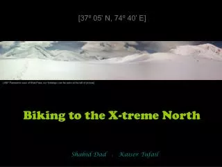 Biking to the X-treme North