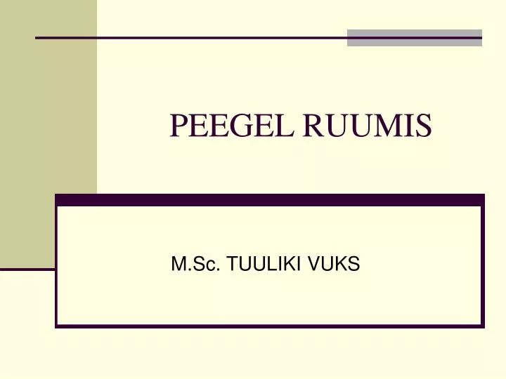 peegel ruumis