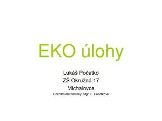 eko lohy